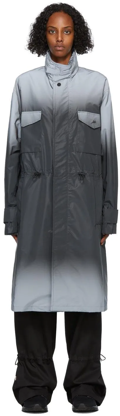 032c Black Reflective Gradient Coat