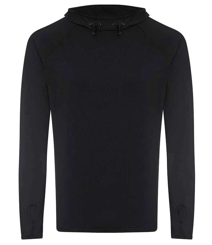 AWDis Cool Cowl Neck Top | Jet Black