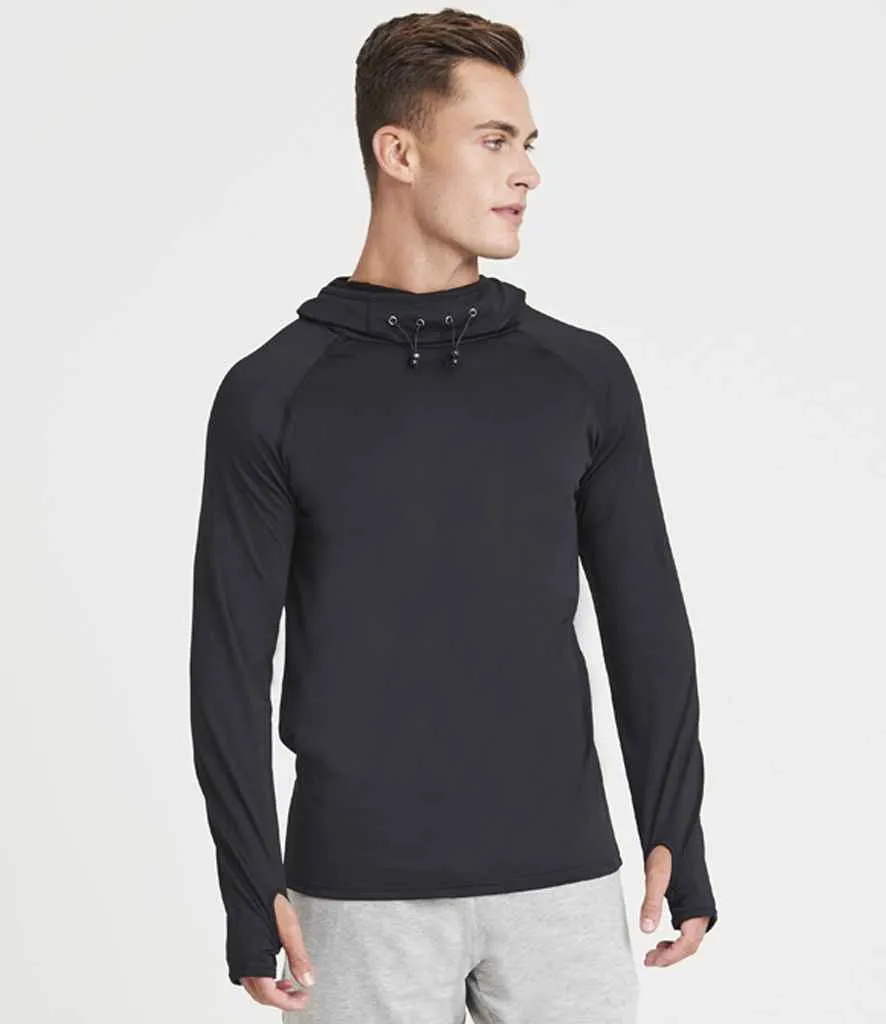 AWDis Cool Cowl Neck Top | Jet Black