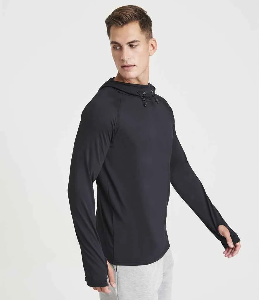 AWDis Cool Cowl Neck Top | Jet Black