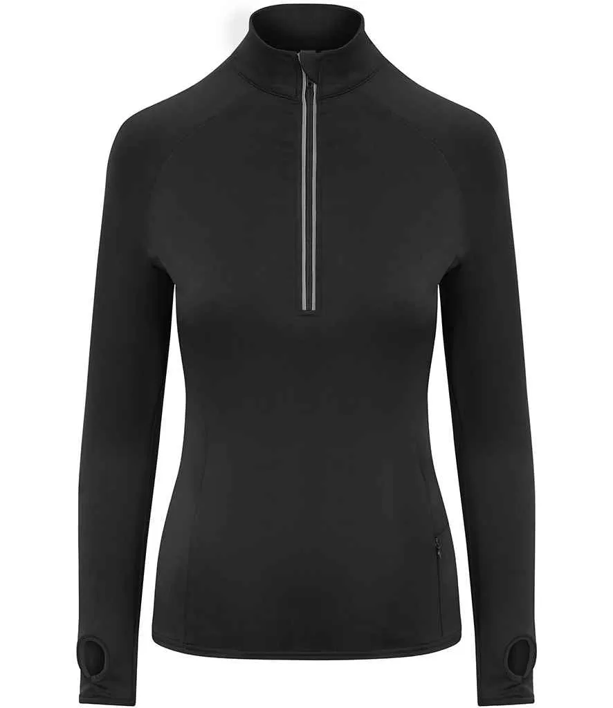 AWDis Ladies Cool-Flex™ Half Zip Top | Jet Black