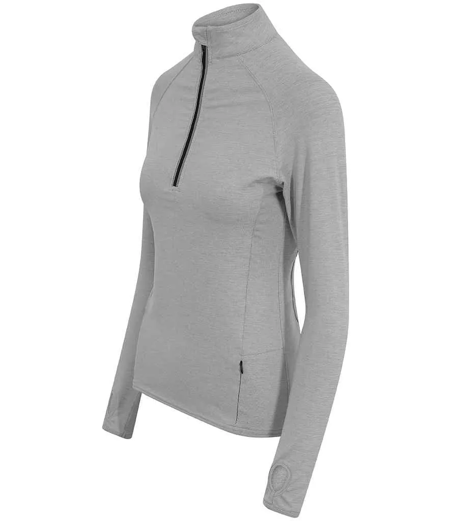 AWDis Ladies Cool-Flex™ Half Zip Top | Silver Grey