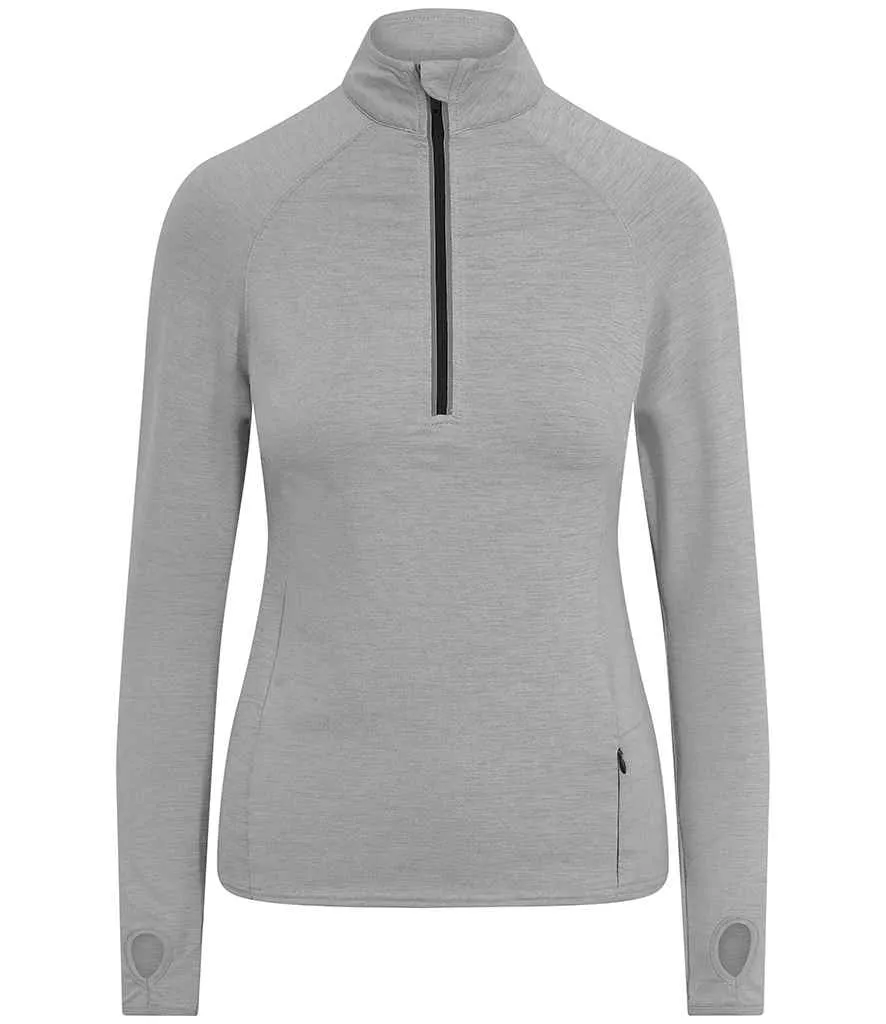 AWDis Ladies Cool-Flex™ Half Zip Top | Silver Grey