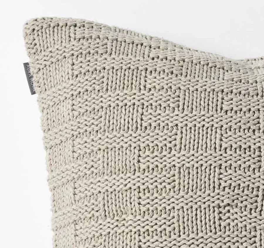 Basket Weave 50x50cm Filled Cushion Feather