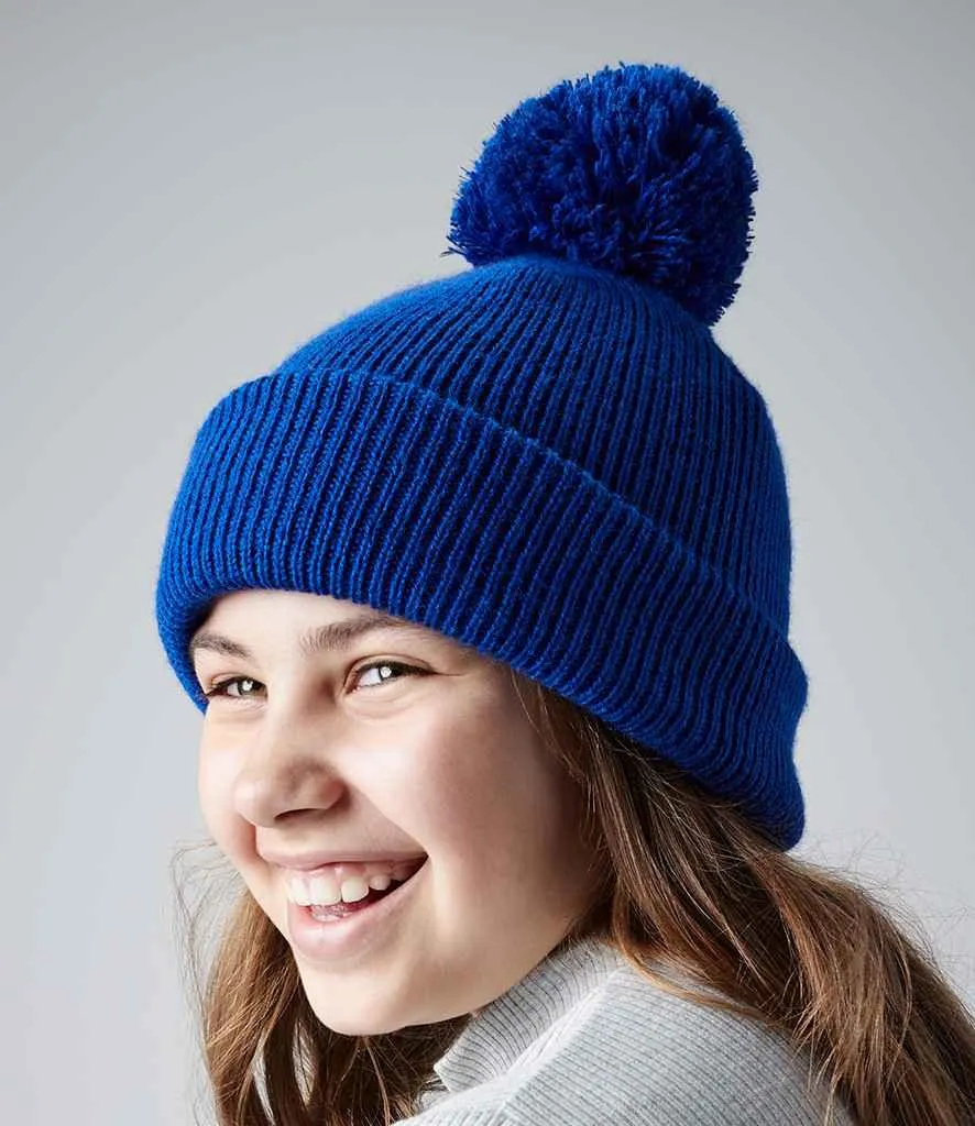 Beechfield Kids Reflective Bobble Beanie