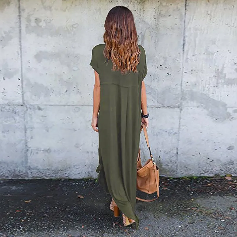 Bohemian Dress - Casual Loose Pocket