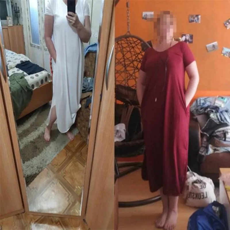 Bohemian Dress - Casual Loose Pocket