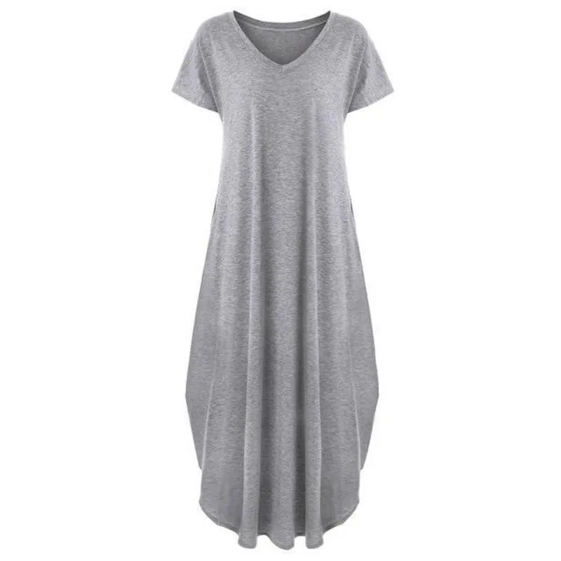 Bohemian Dress - Casual Loose Pocket