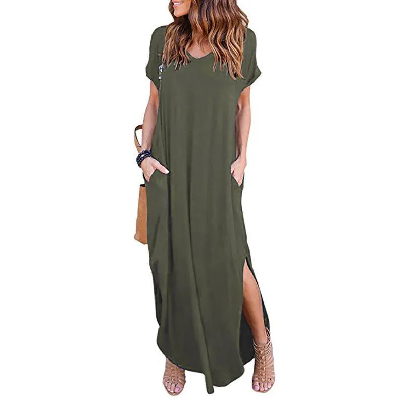 Bohemian Dress - Casual Loose Pocket