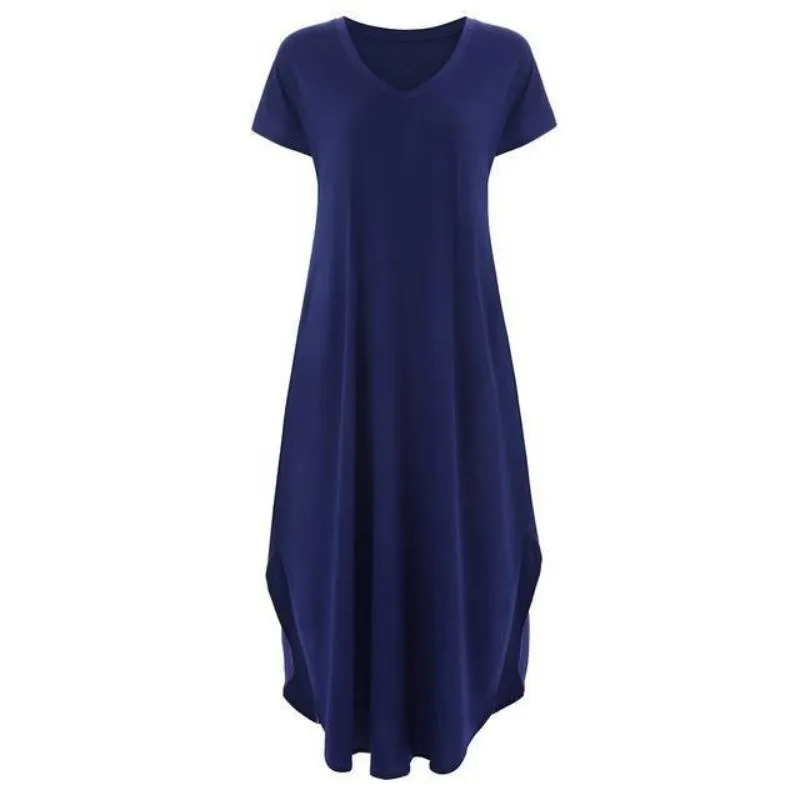 Bohemian Dress - Casual Loose Pocket