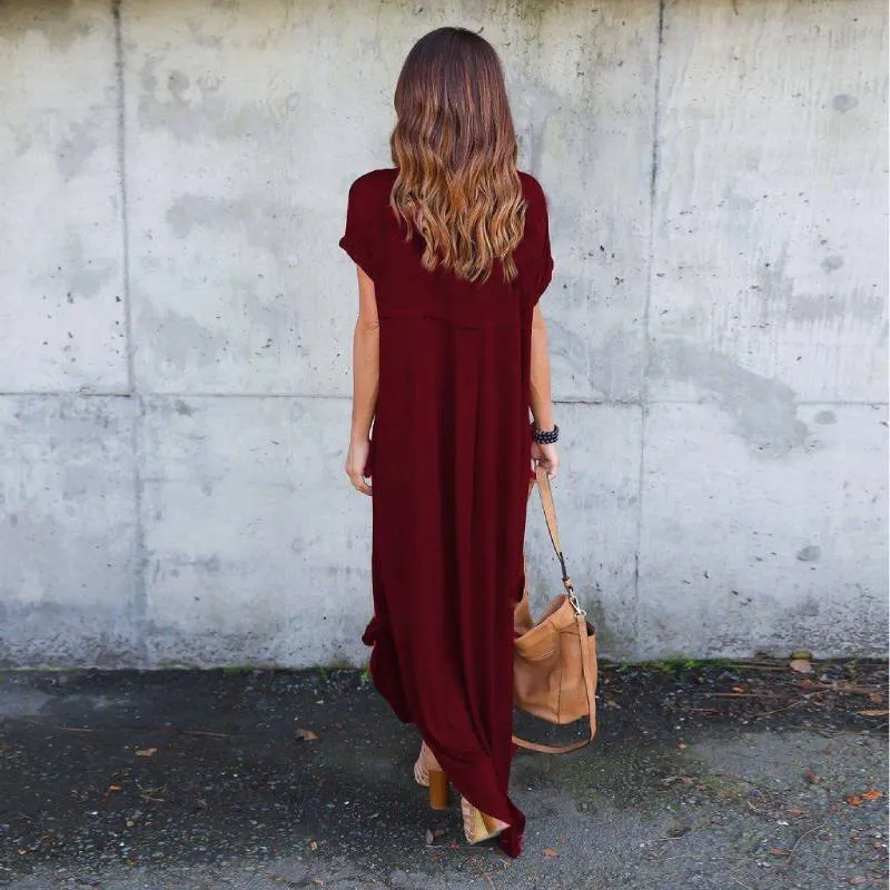 Bohemian Dress - Casual Loose Pocket