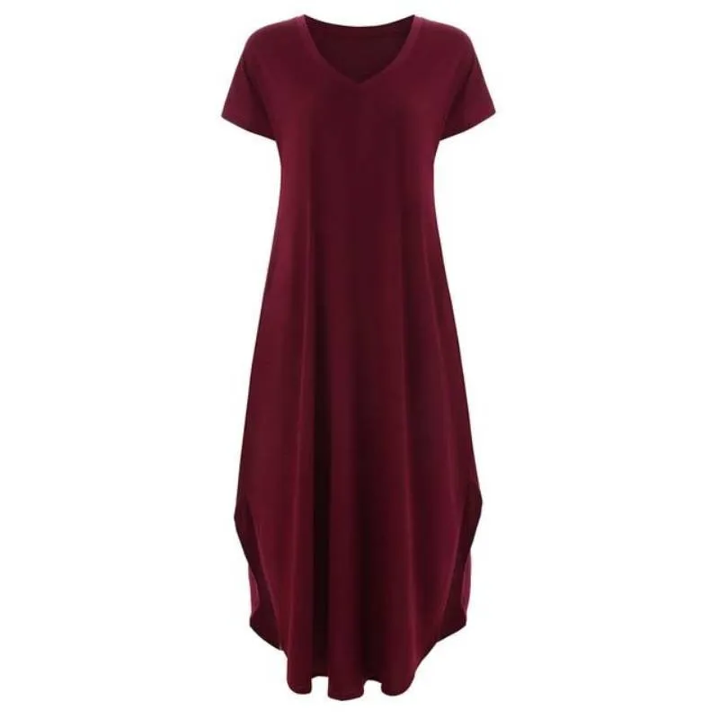 Bohemian Dress - Casual Loose Pocket
