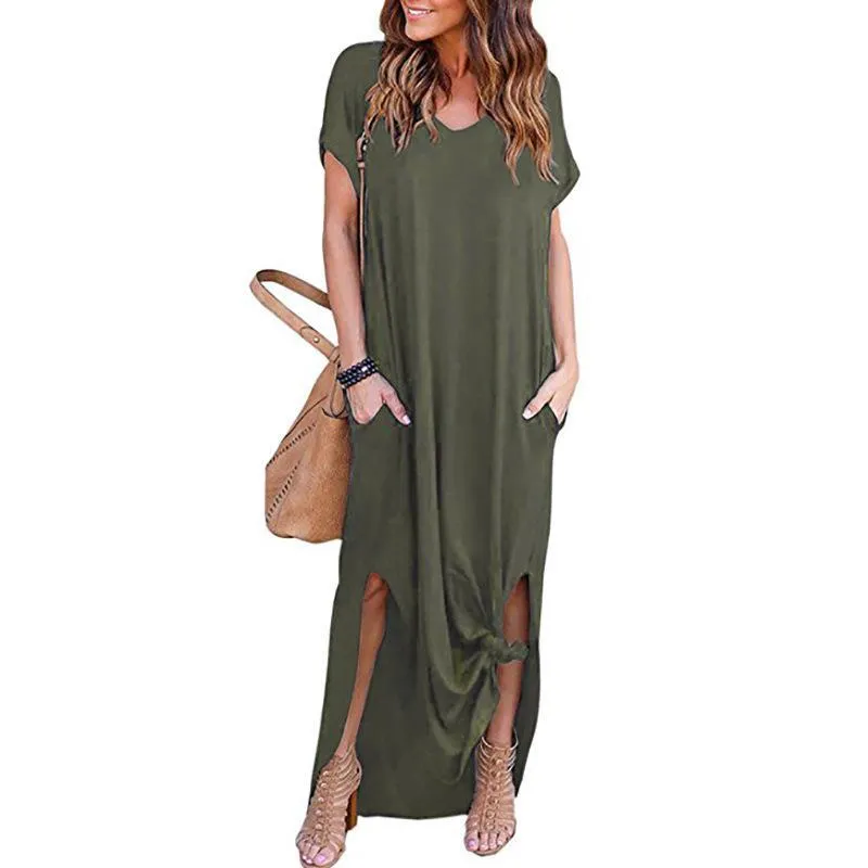 Bohemian Dress - Casual Loose Pocket