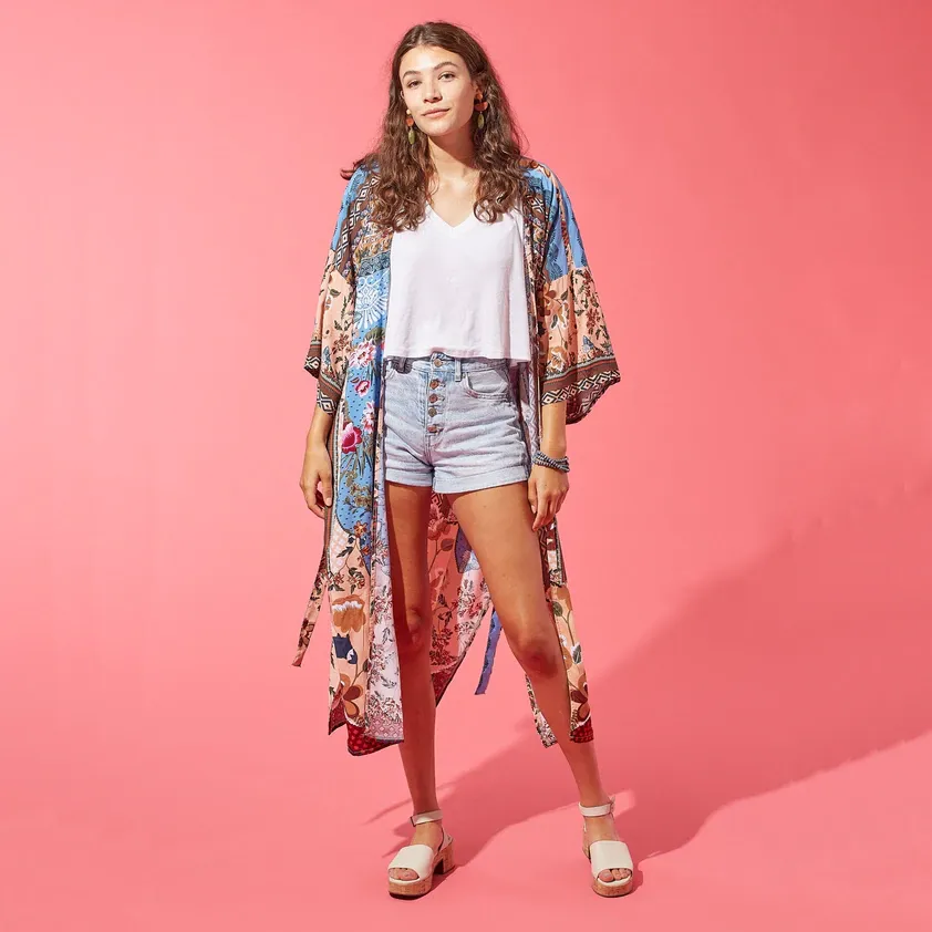 Boho Garden Chic Kimono