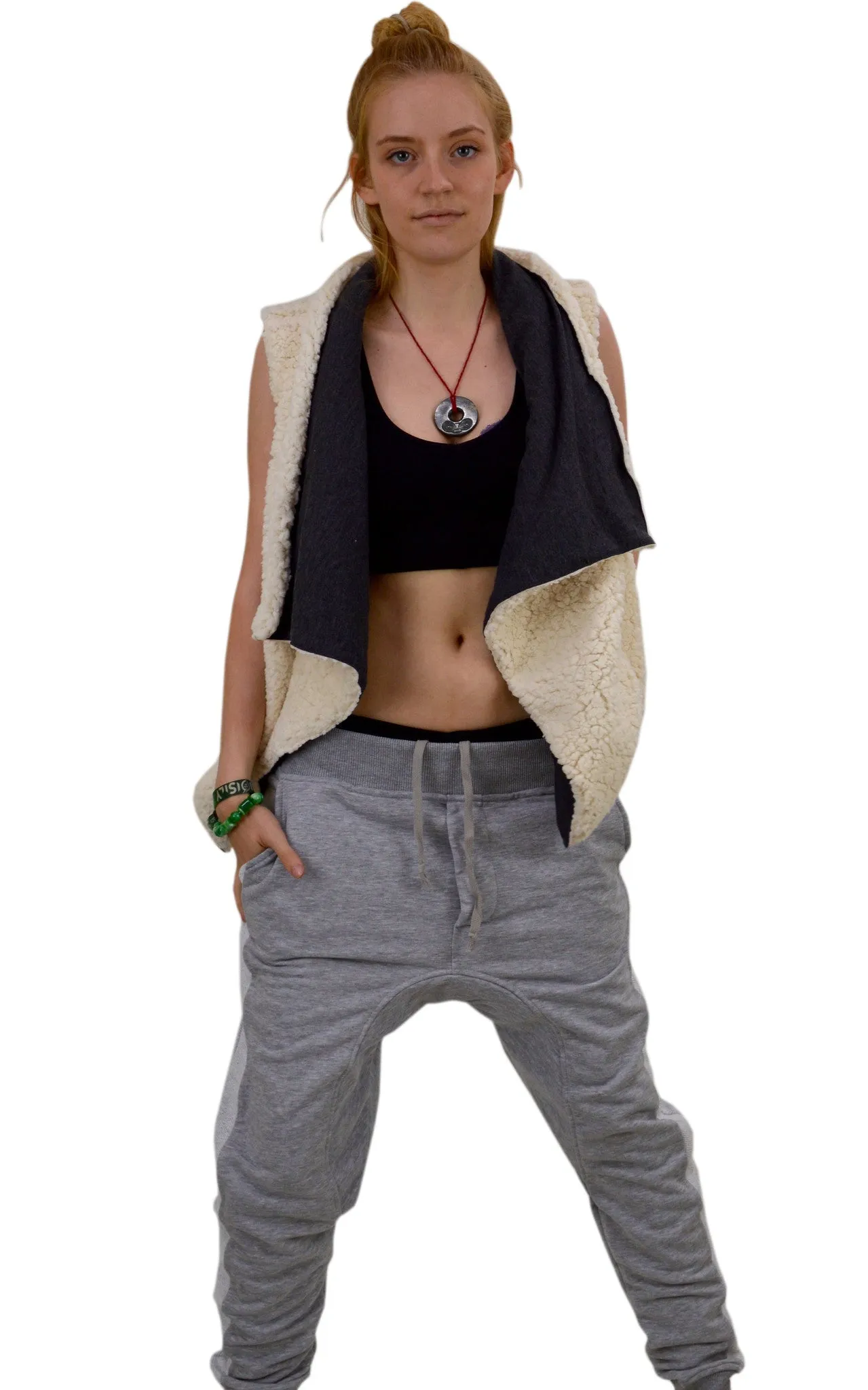 Gillet Polar Fleece sleeveless Waist coat.