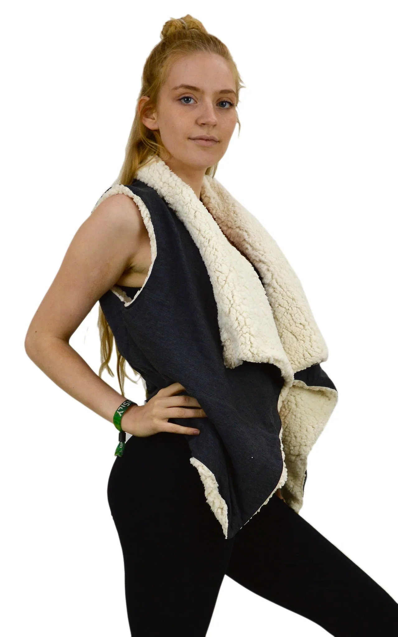 Gillet Polar Fleece sleeveless Waist coat.