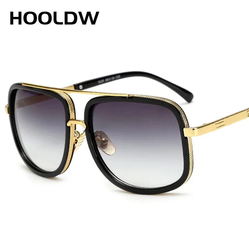HOOLDW Luxury Oversize Square Sunglasses Men Women Big Frame Outdoor Sports Shades Sun Glasses Driving Goggles Glasses UV400