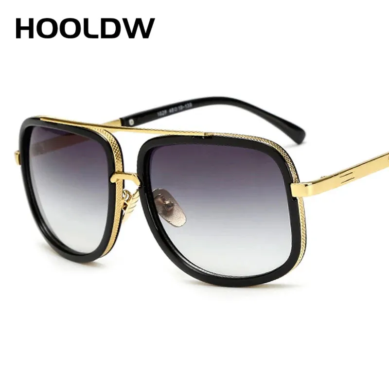 HOOLDW Luxury Oversize Square Sunglasses Men Women Big Frame Outdoor Sports Shades Sun Glasses Driving Goggles Glasses UV400