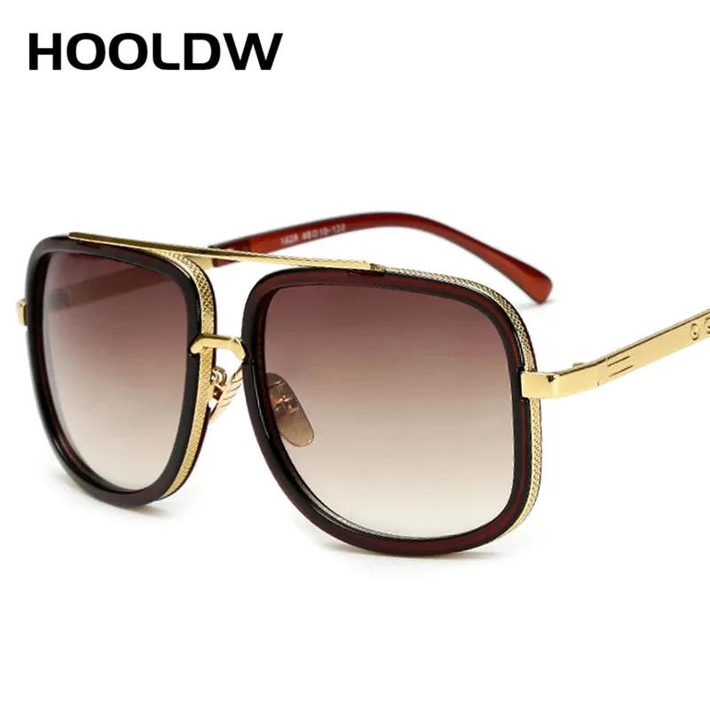 HOOLDW Luxury Oversize Square Sunglasses Men Women Big Frame Outdoor Sports Shades Sun Glasses Driving Goggles Glasses UV400