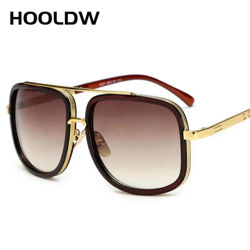 HOOLDW Men Oversized Polarized Sunglasses Big Frame Square Square Sun Glasses Men Women Outdoor Sports Climbing Goggles Eyewear