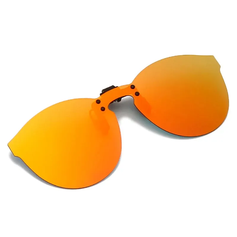 HOOLDW Men Polarized Clip On Sunglasses Women Cat Eye Photochromic Sun glasses Night Vision Glasses Anti Glare Driving Eyewear