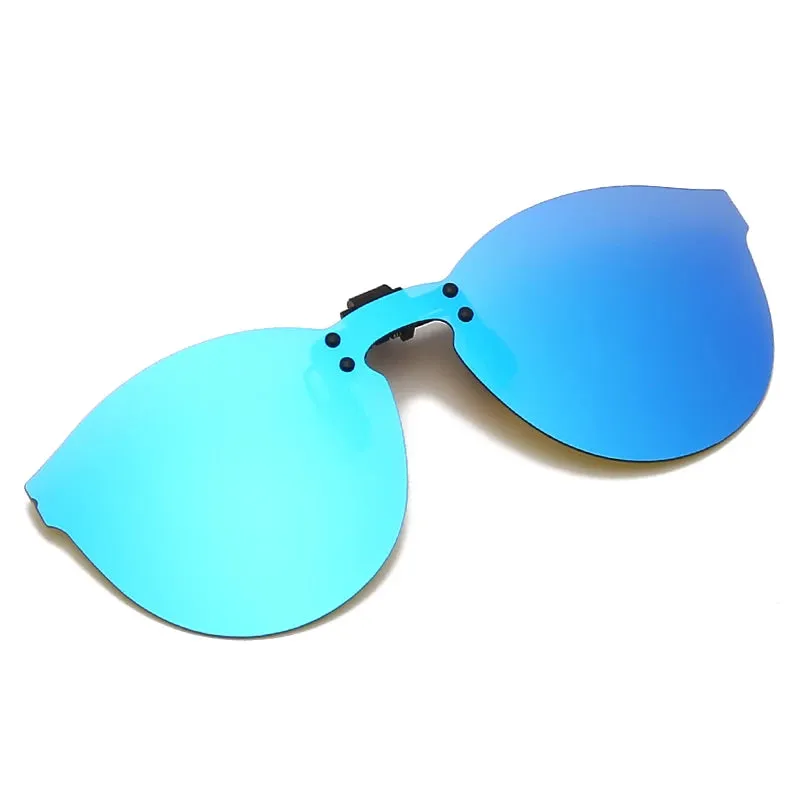 HOOLDW Men Polarized Clip On Sunglasses Women Cat Eye Photochromic Sun glasses Night Vision Glasses Anti Glare Driving Eyewear
