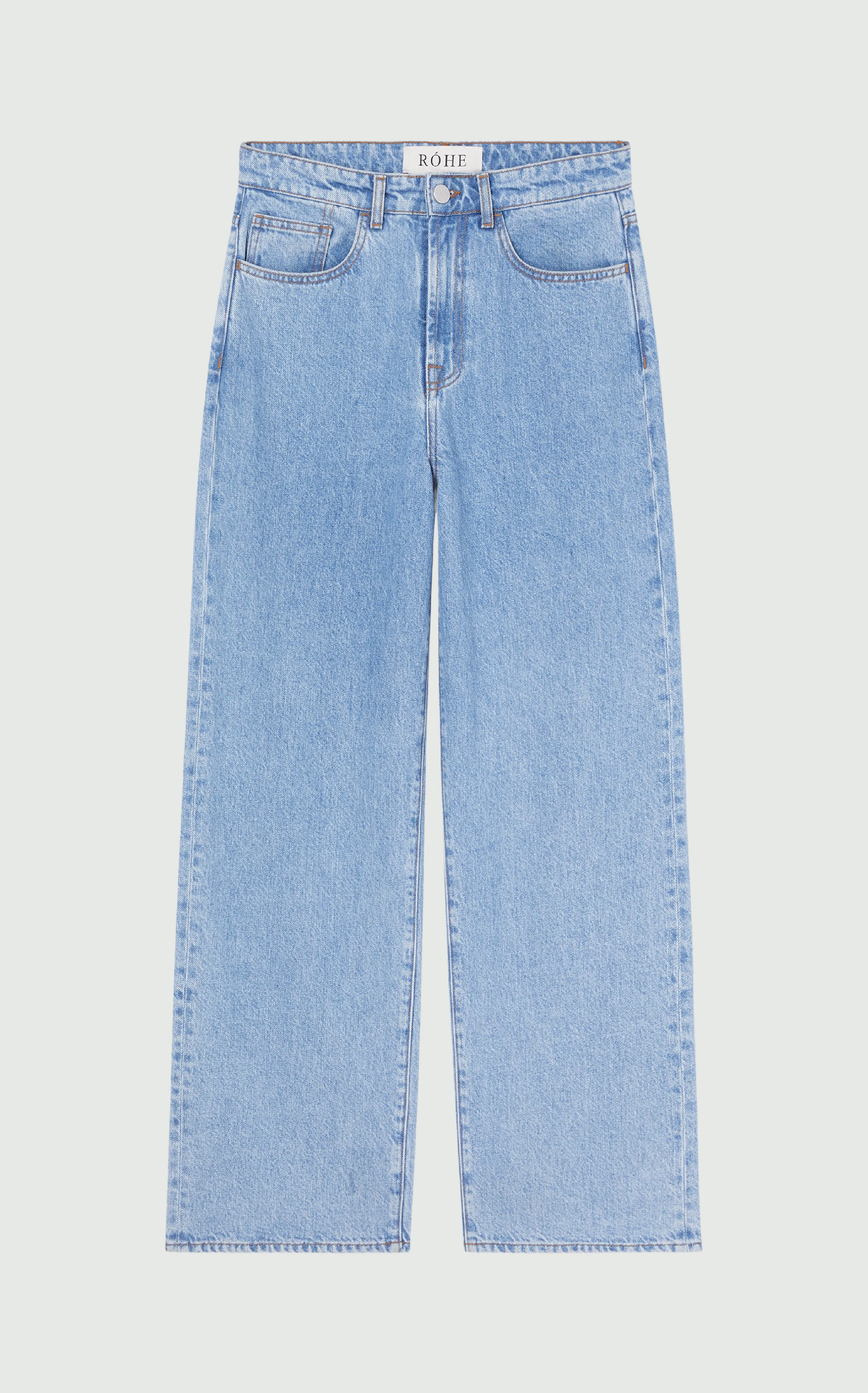 Low waist wide leg denim