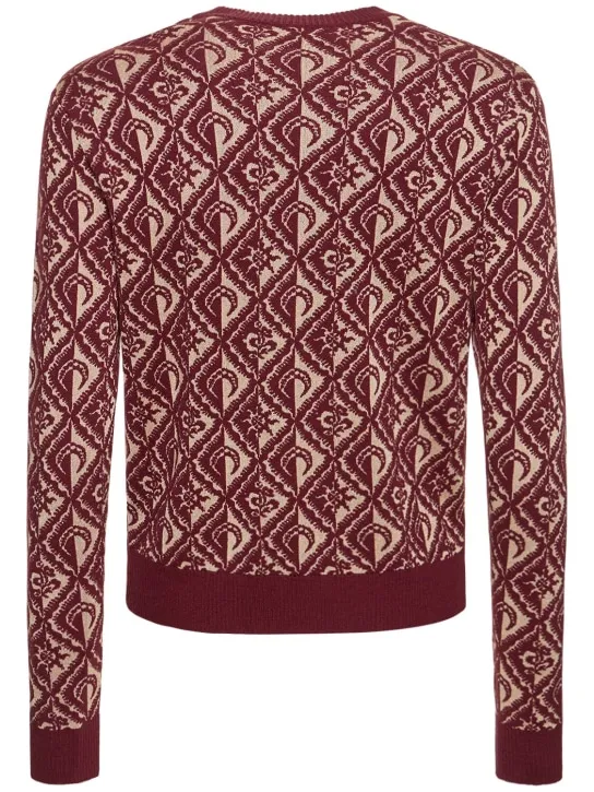 Marine Serre   Moon Diamant knit crewneck sweater 