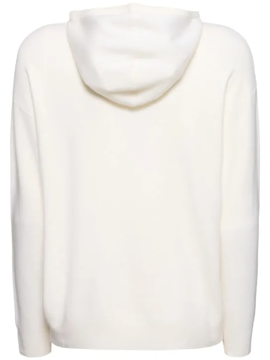 Max Mara   Pamir logo wool knit hoodie 