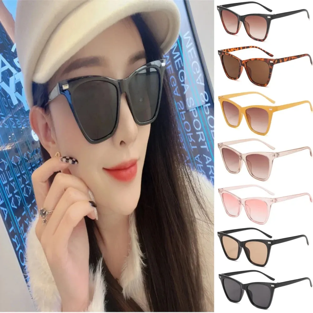 Oversized Cat Eye Sunglasses 2024 Women Shades Trending Men Gradient Sun Glasses Shades UV400 Glasses Goggles