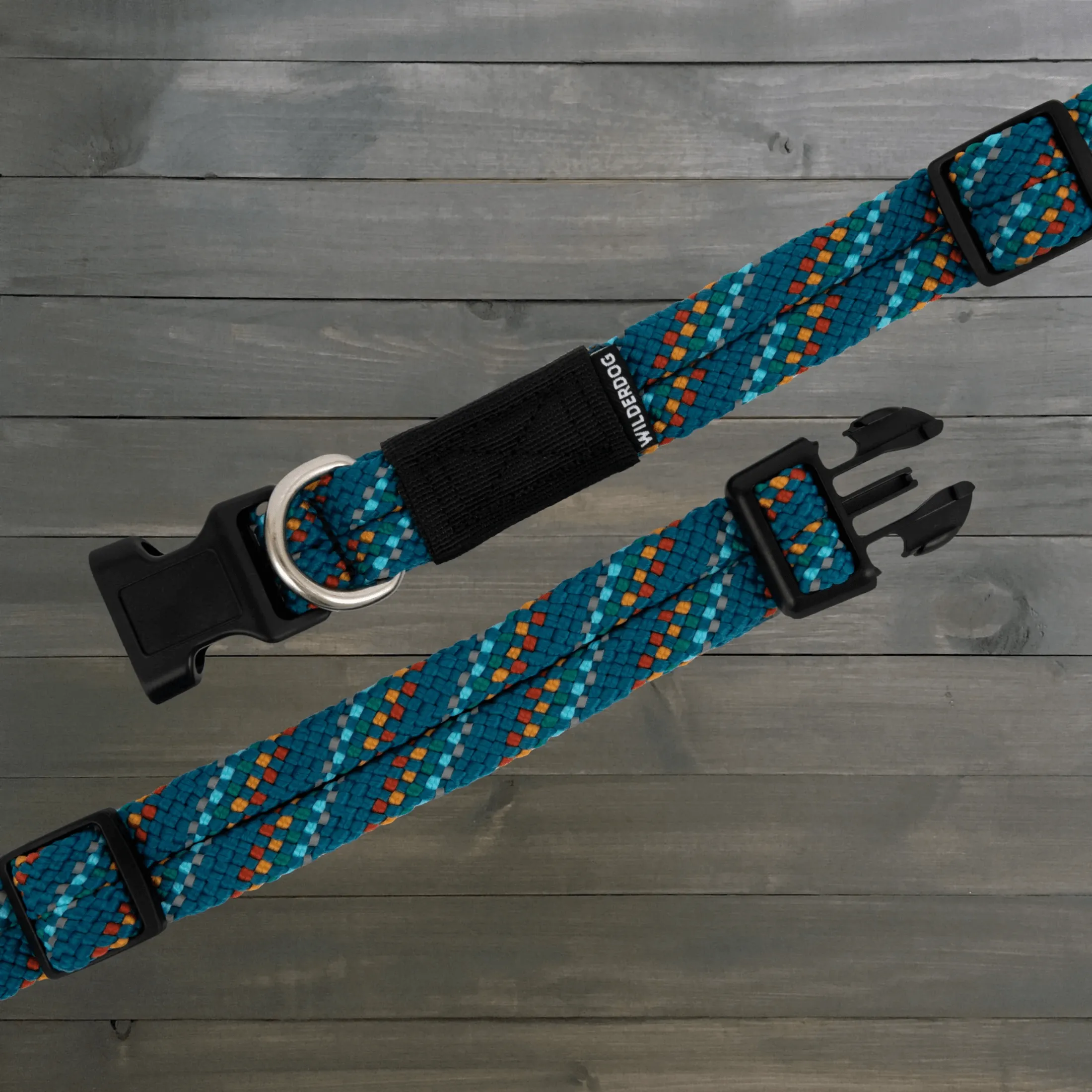 Pacific Blue Reflective Rope Collar
