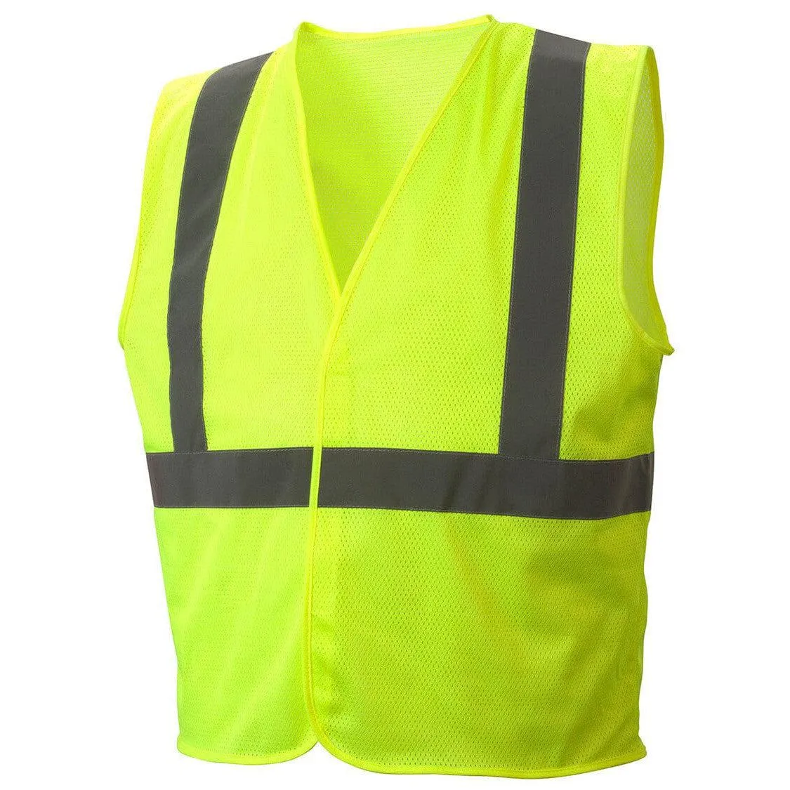 Pyramex RVHLM2910 Type R Class 2 Hi-Vis Lime Mesh Safety Vest