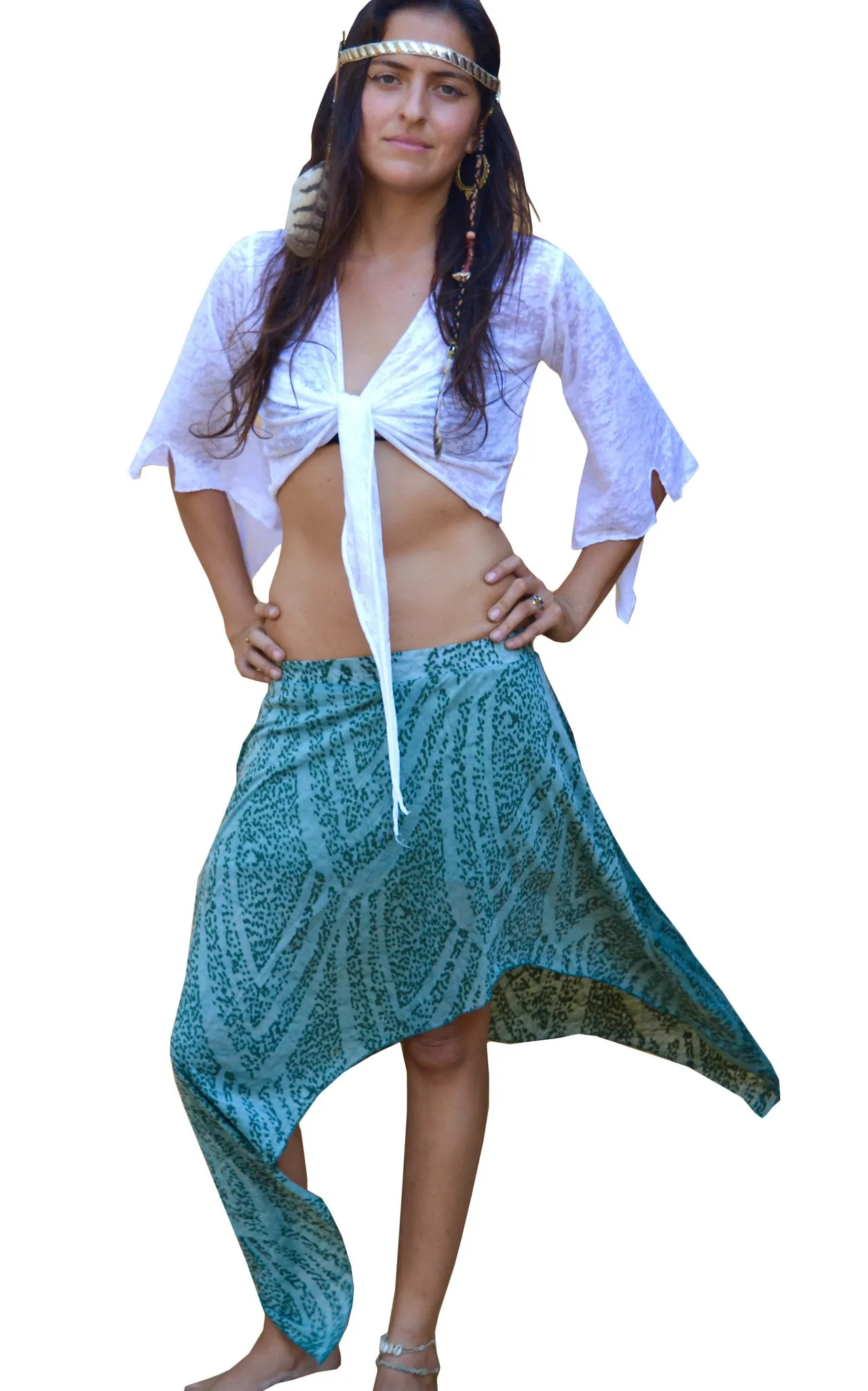 Sheer Boho Gypsy Skirt