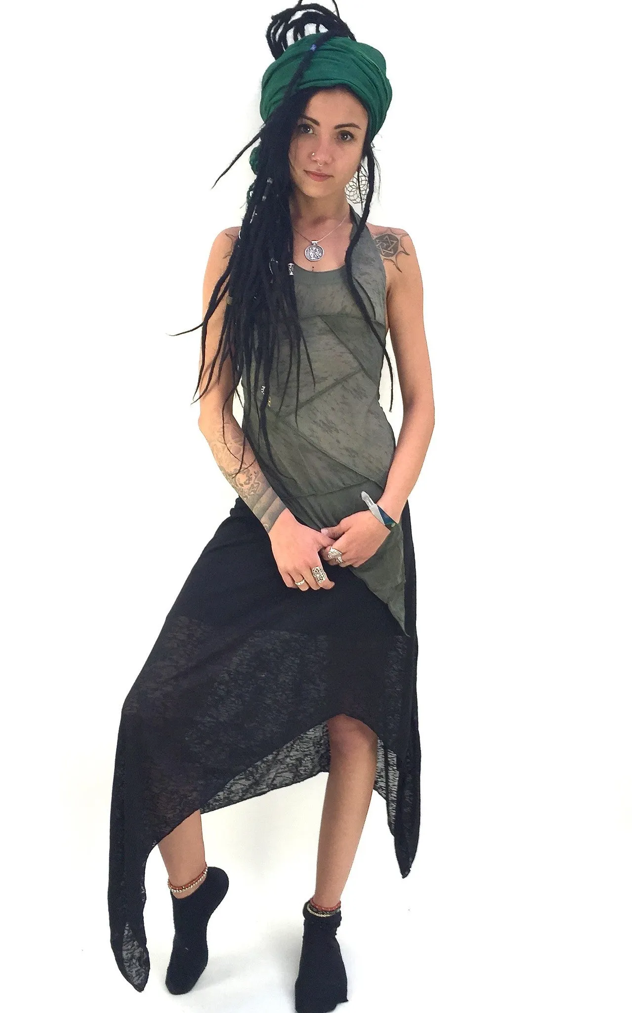 Sheer Boho Gypsy Skirt