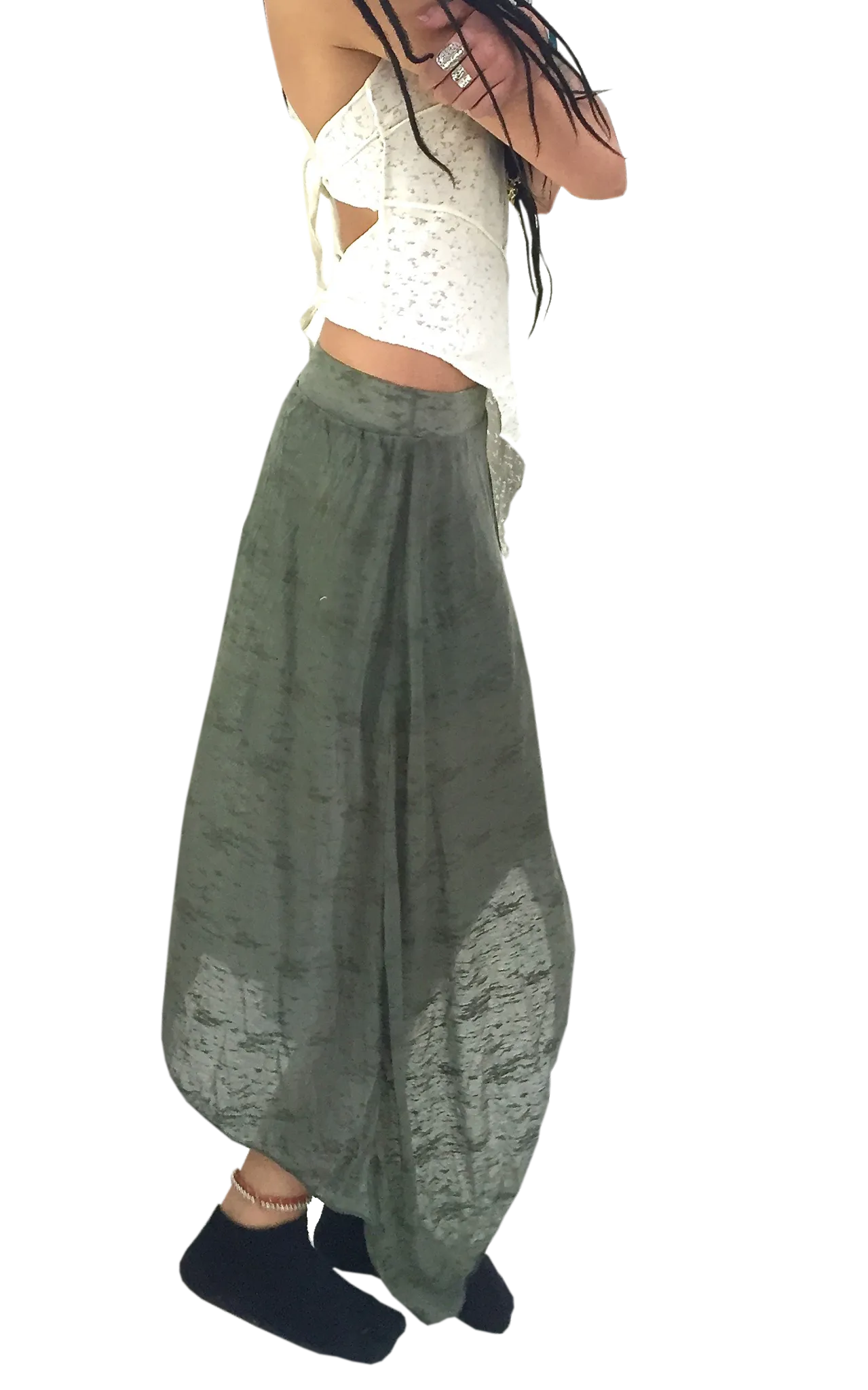 Sheer Boho Gypsy Skirt