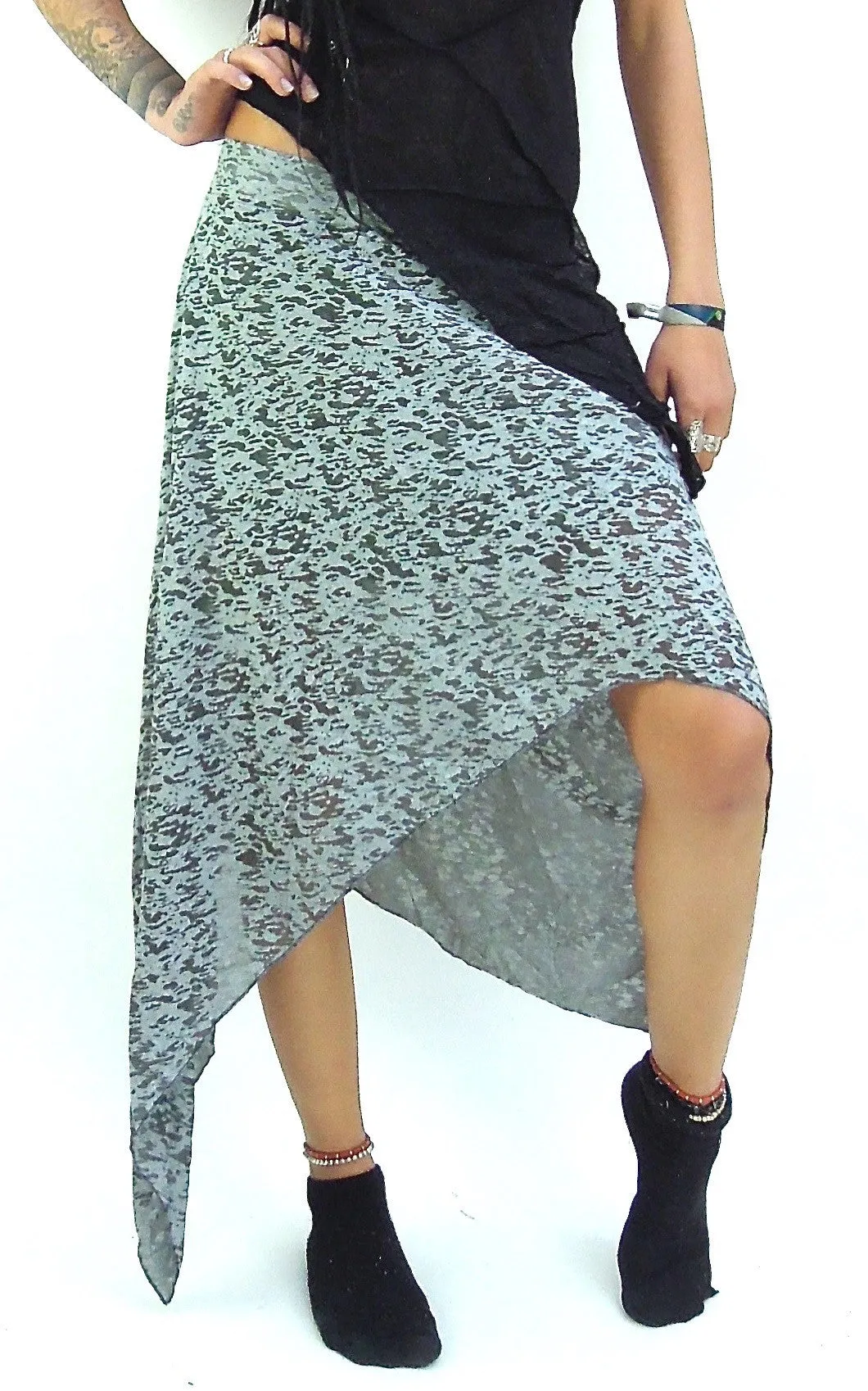 Sheer Boho Gypsy Skirt