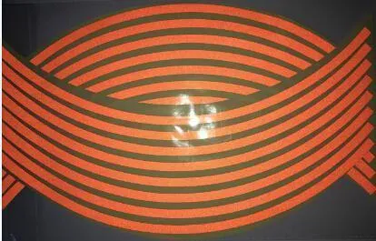 Wheel Hub Decal Sticker Reflective Stripes for 16/17/18 in Motorcycle & Car Rims