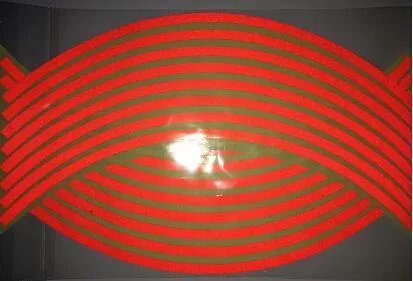 Wheel Hub Decal Sticker Reflective Stripes for 16/17/18 in Motorcycle & Car Rims